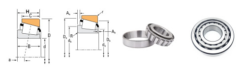 ABEC-5 HM265049/HM265010 rodamiento de rodillos de cono de copa 368.25*523.88*101.6 mm para maquinaria metalúrgica 7