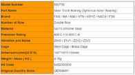 Lista de precios de catálogo de los transportes del mezclador del MARICA 800730 100*160*61/66m m